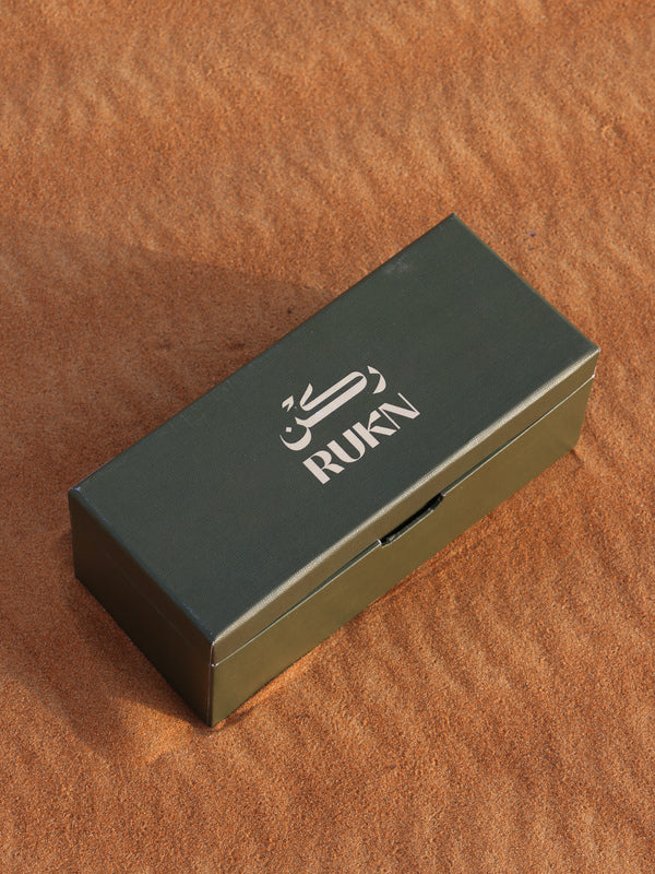 Glass Cup Box- Green
