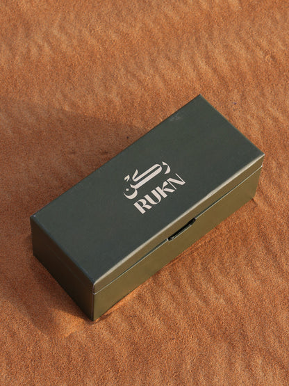 Glass Cup Box- Green